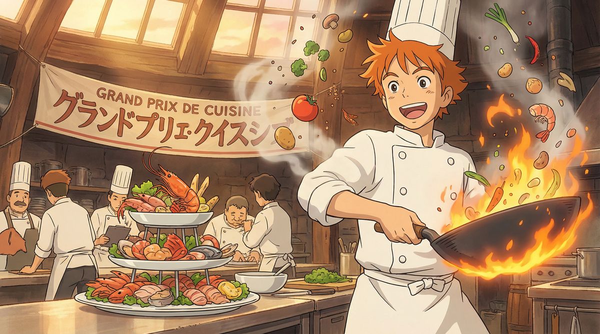 草莓视频美食动漫教程：料理之王