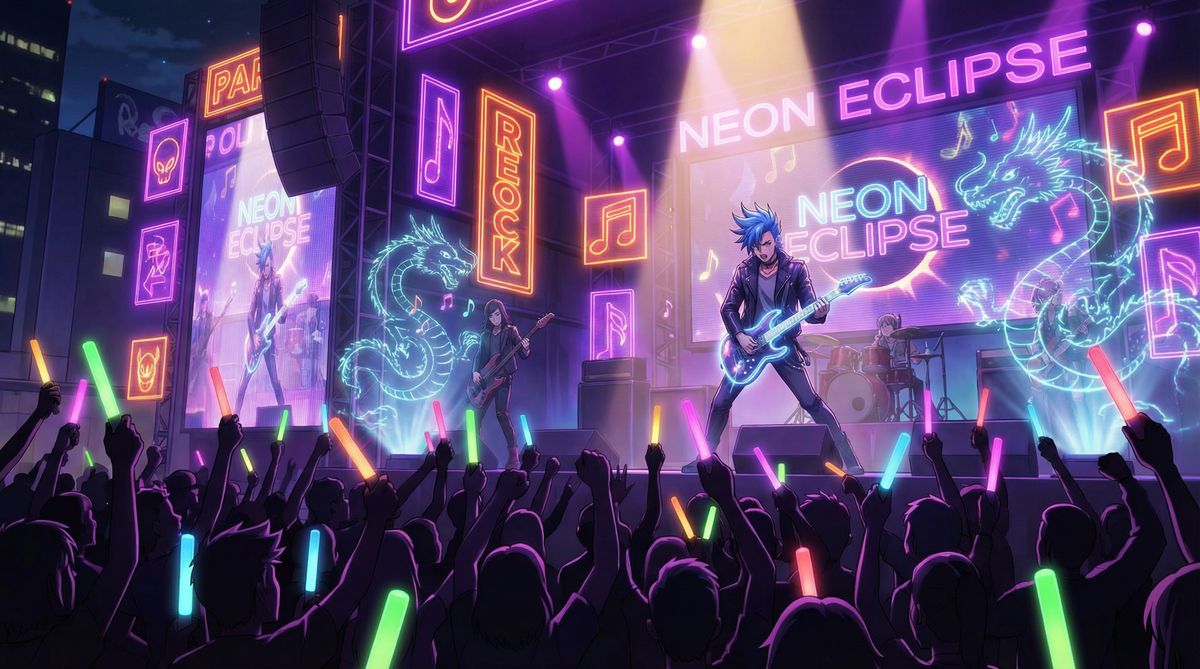 草莓视频教程动漫：音乐摇滚之夜